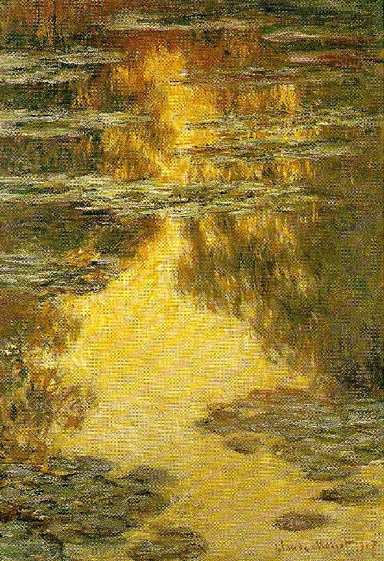 Claude Monet nackrosor oil painting image